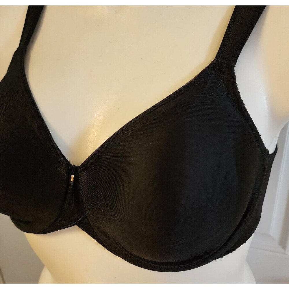 WACOAL Bodysuede Full-Figure Bra Underwire Comfort Straps 85185 Black Size 36D - Picture 2 of 13